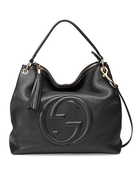 gucci corporate black pouch douglas|gucci leather handbags.